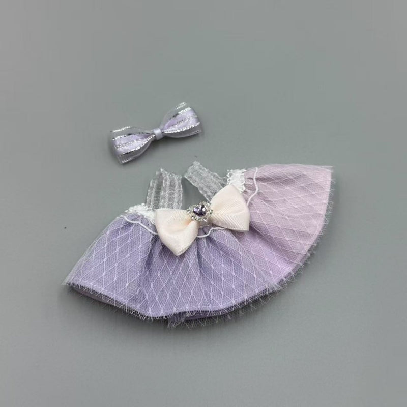 Purple Lace Dress With Bowtie