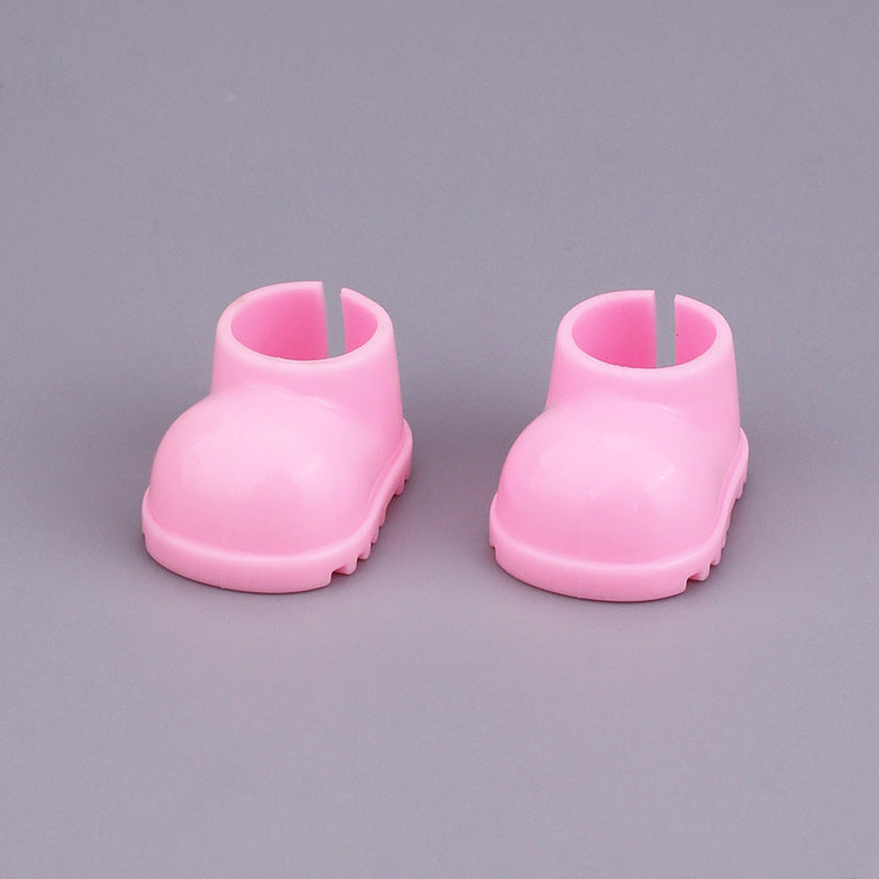 Pink Monster Shoes - Labubu Doll Shoes with treaded soles. Fits dolls, US only.