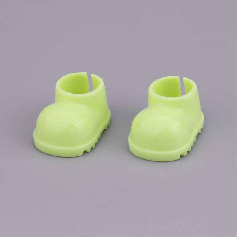 Neon green Monster Shoes - Labubu Doll Shoes with bright color. Fits dolls, US only.